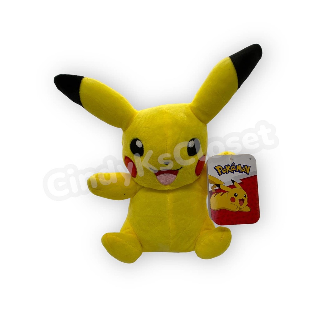 NEW NWT Pokemon 8" Pikachu yellow Stuffed Aniaml Plush
